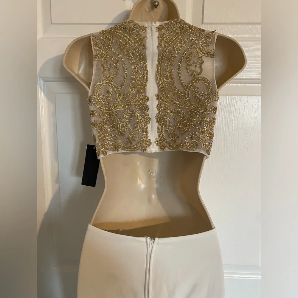 CITY STUDIO Back Sleeveless Full-Length Formal Fit + Flare Dress - Picture 3 of 3